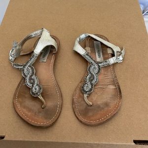 Silver sandals